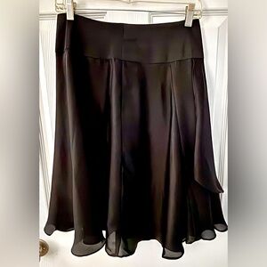 Sunny Leigh Black Ruffled Skirt